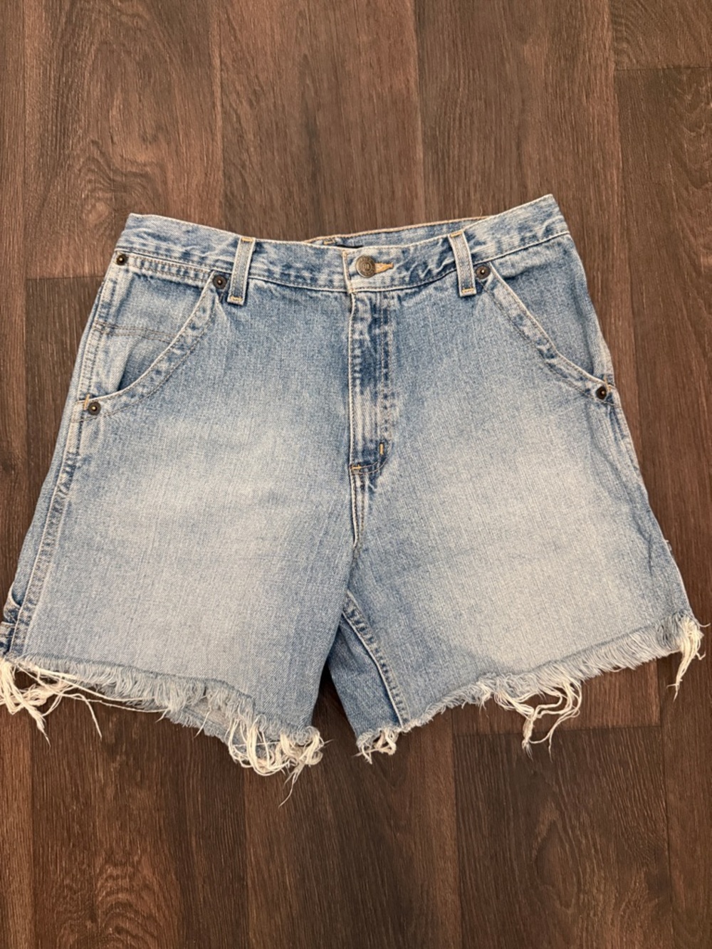 Vintage Ralph Lauren Light Blue Denim Cutoff Shorts
